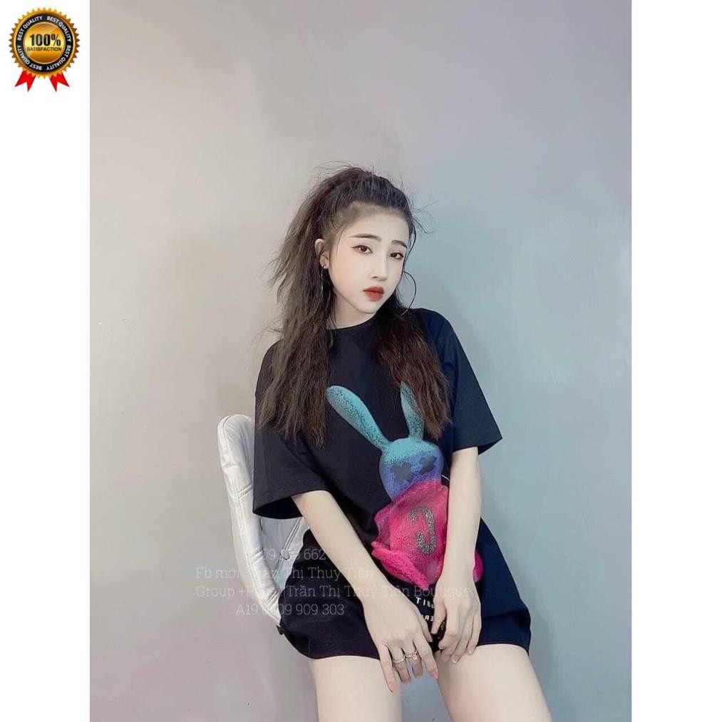 Áo Thun Quảng Châu Nam Nữ Hình Thỏ Bad Rabbit [CHẤT MÁT, KHÔNG XÙ] Áo Phông Nam Nữ Hàng Quảng Châu Cao Cấp Mới Về . | BigBuy360 - bigbuy360.vn