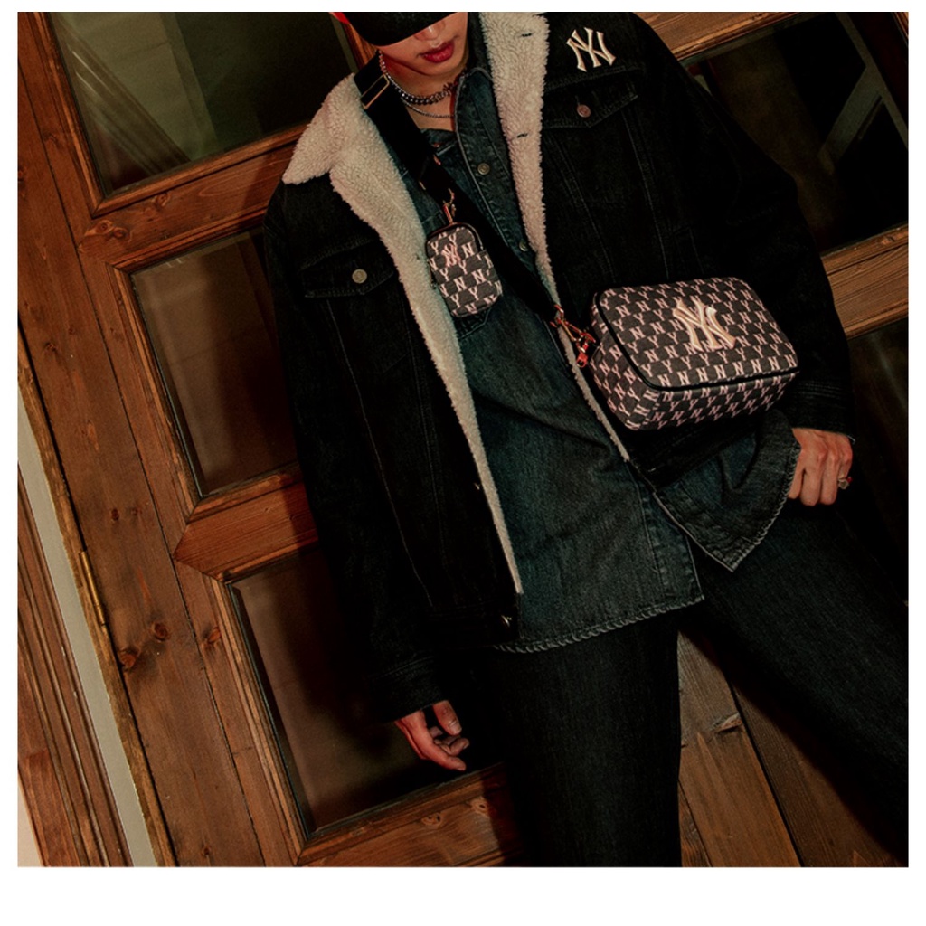 ✅  Túi MLB Monogram Jacquard Cross Bag NewYork Yankees  32BGDC011-50L | TQXK XỊN | CÓ SẴN HÀNG