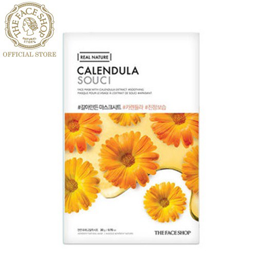  Mặt Nạ Dưỡng Da Diu Nhẹ Thefaceshop Real Nature Calendula Face Mask 20g