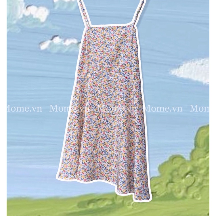 Đầm 2 dây ôm hoa nhí