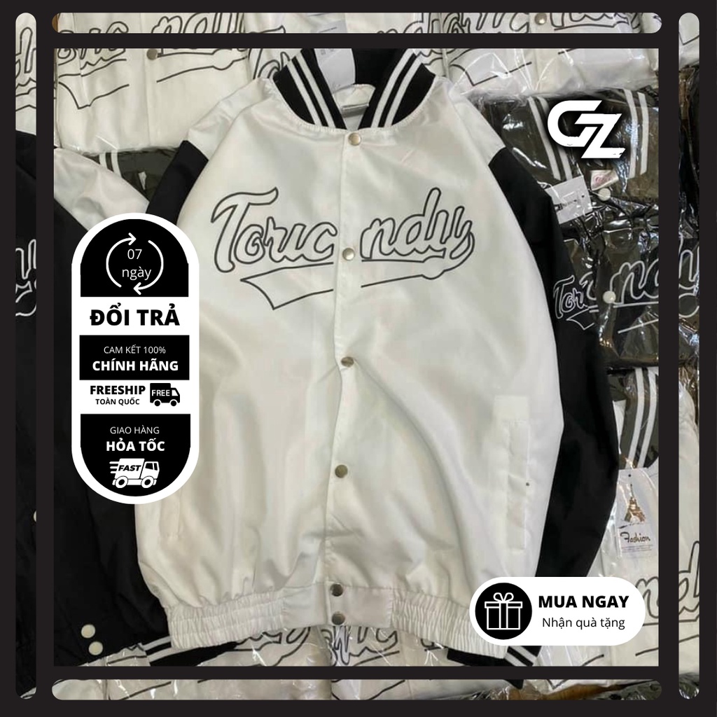 Áo khoác bomber nữ nam Toucndy, áo khoác bomber vải gió 2 lớp dày dặn hàng xịn GZAK005 GZ Store