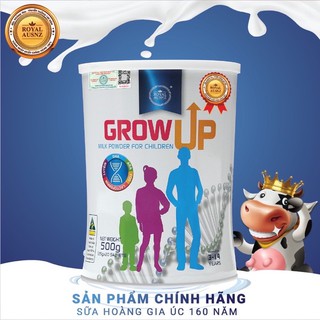 Sữa Hoàng Gia Royal Ausnz Grow Up (500g) phát triển chiều cao cho giai đoạn vàng 3-14 tuổi của bé[Date 2023]