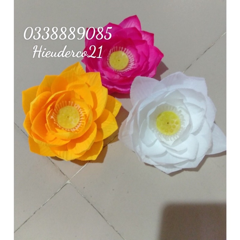 Đầu bông hoa SEN LỤA dùng làm oản,trang trí,decor siêu đẹp và hàng sẵn kho
