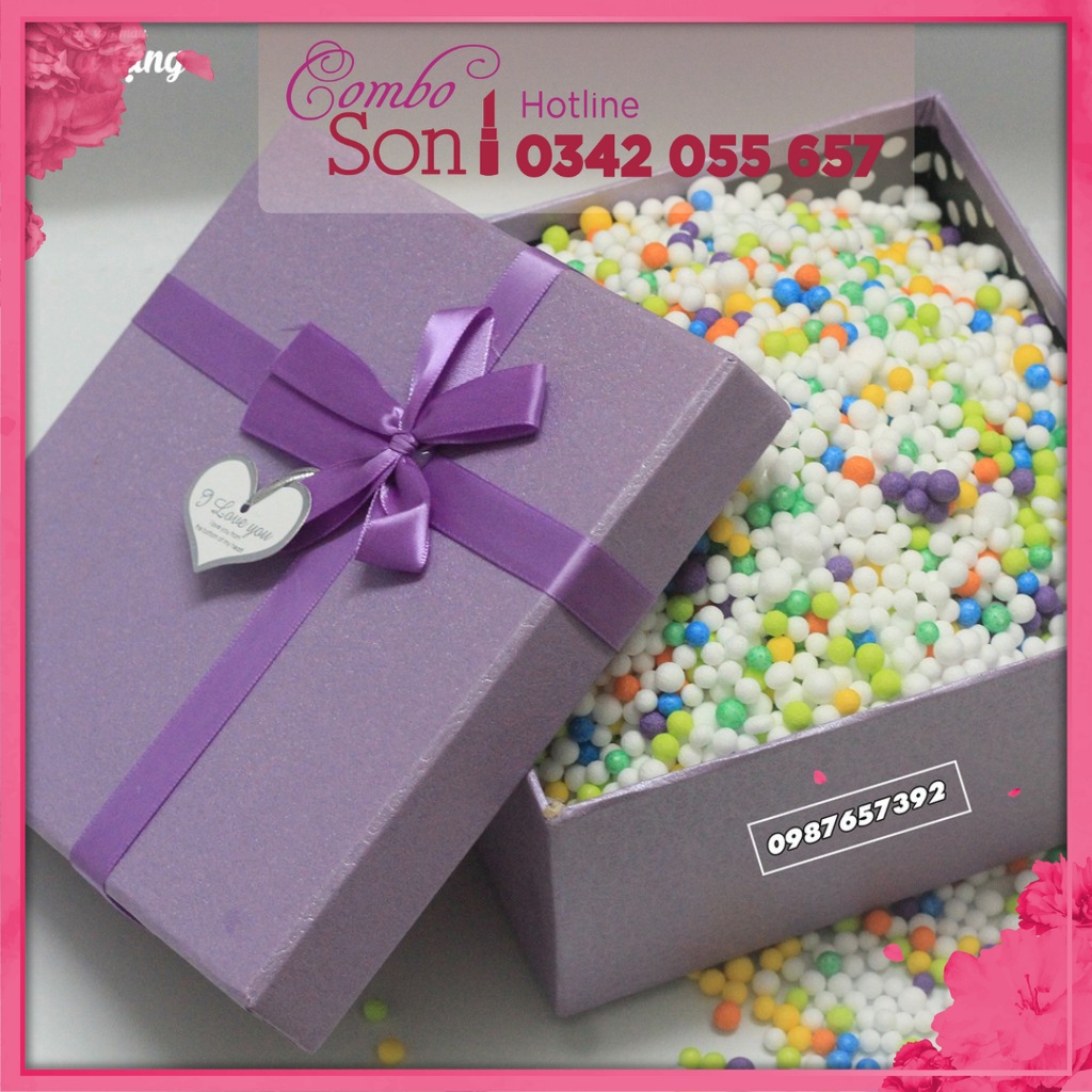 Tặng - Hộp Qùa Hình Vuông size 18*18 Tặng Kèm Xôp Màu