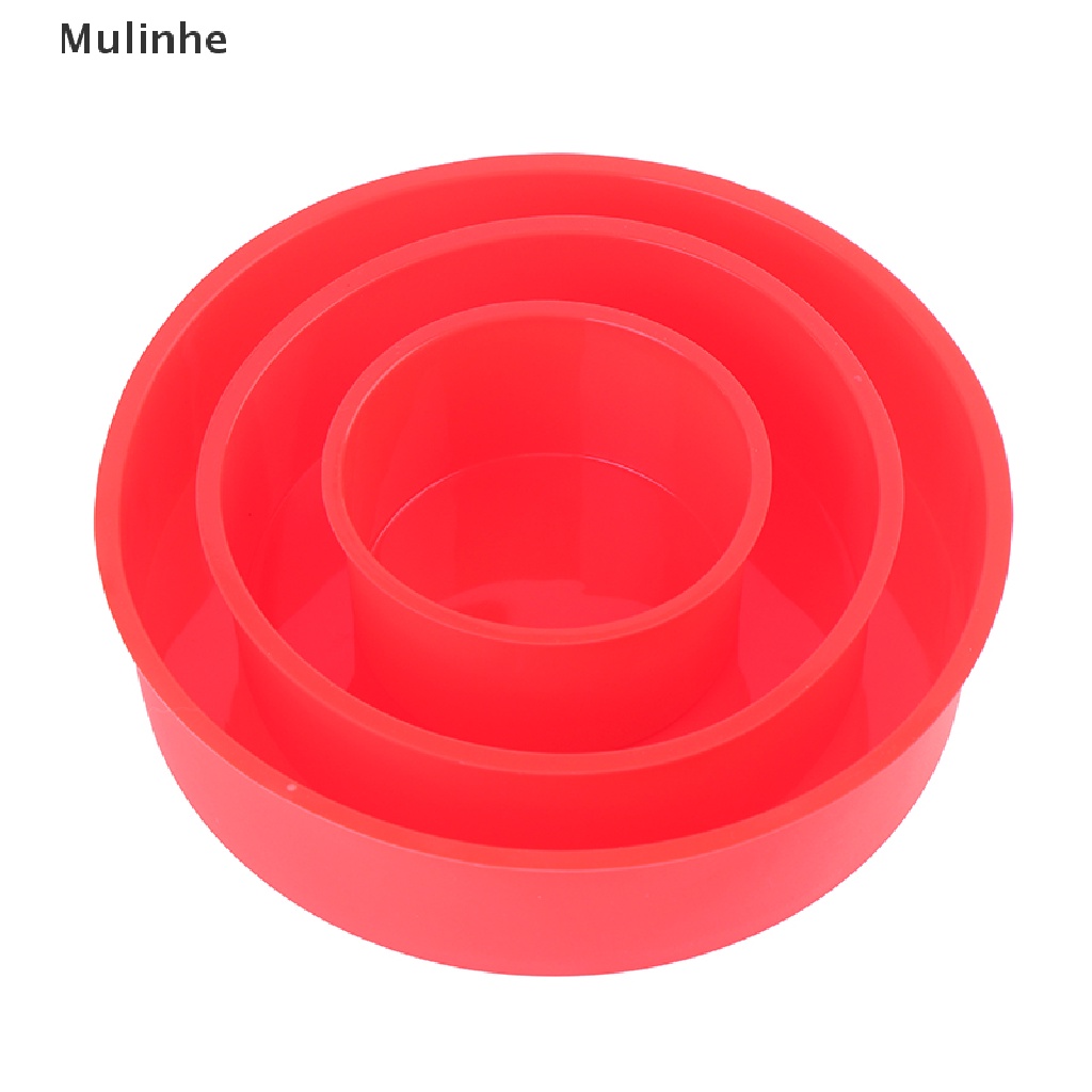 Khuôn silicone tròn thích hợp làm bánh nướng tiện dụng