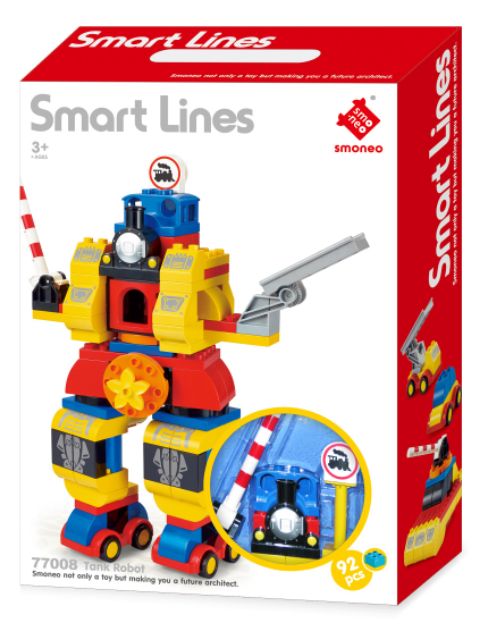 Bộ xếp hình lắp ghép Robot - 92 mảnh ghép - 77008