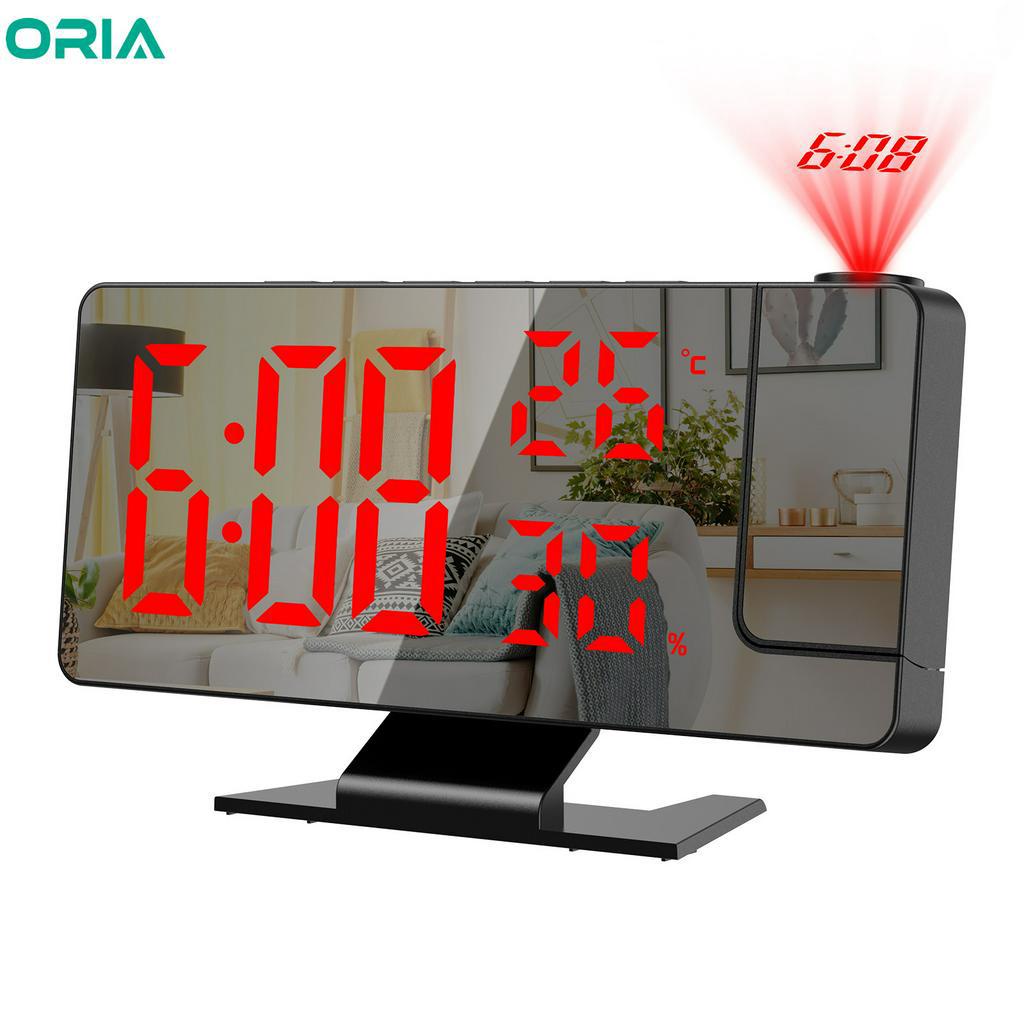 Đồng Hồ Báo Thức Điện Tử Màn Hình LED 7.8 "Đo Nhiệt Độ Và Độ Ẩm Không Khí Cho Phòng Ngủ / Văn Phòng