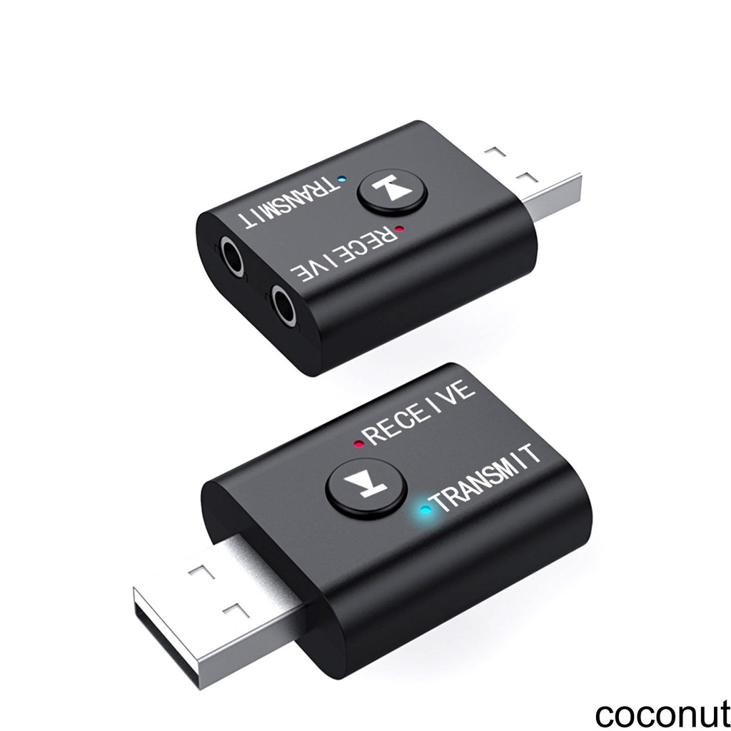 [Coco] USB 5 0 Bluetooth Receiver Adapter AUX 3 5mm Audio Jack Stereo Wireless Transmitter for Laptop TV PC Car Kit