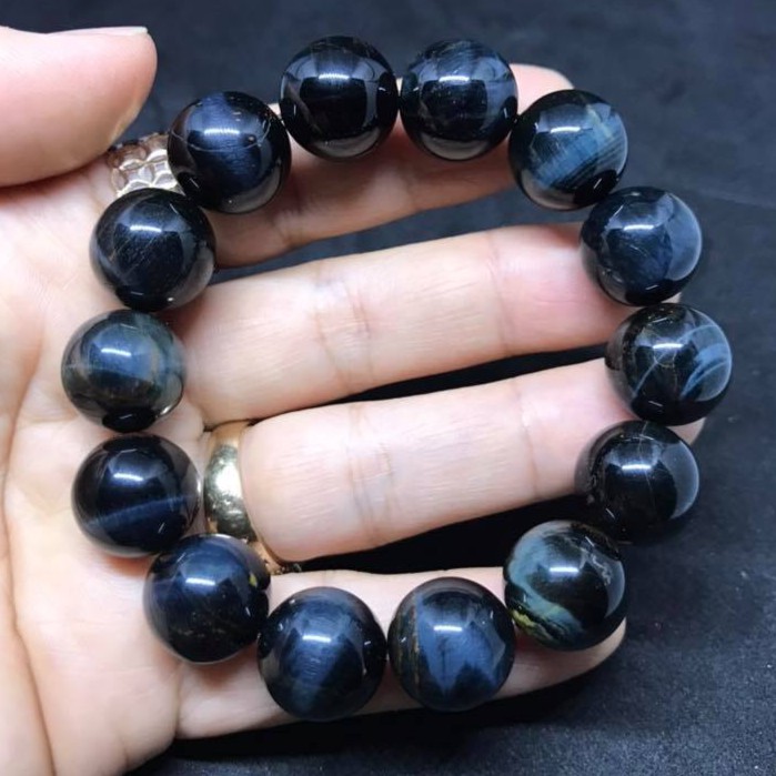 VÒNG TAY PHONG THỦY ĐÁ MẮT ĐẠI BÀNG 14LY-VIP