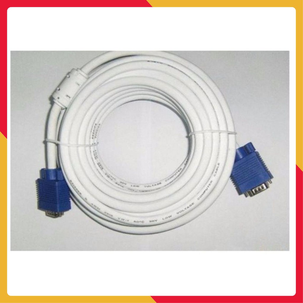 Dây VGA 15M trắng [Rẻ nhất]
