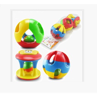 Lục Lạc Xúc Xắc 3 Món Cho Bé