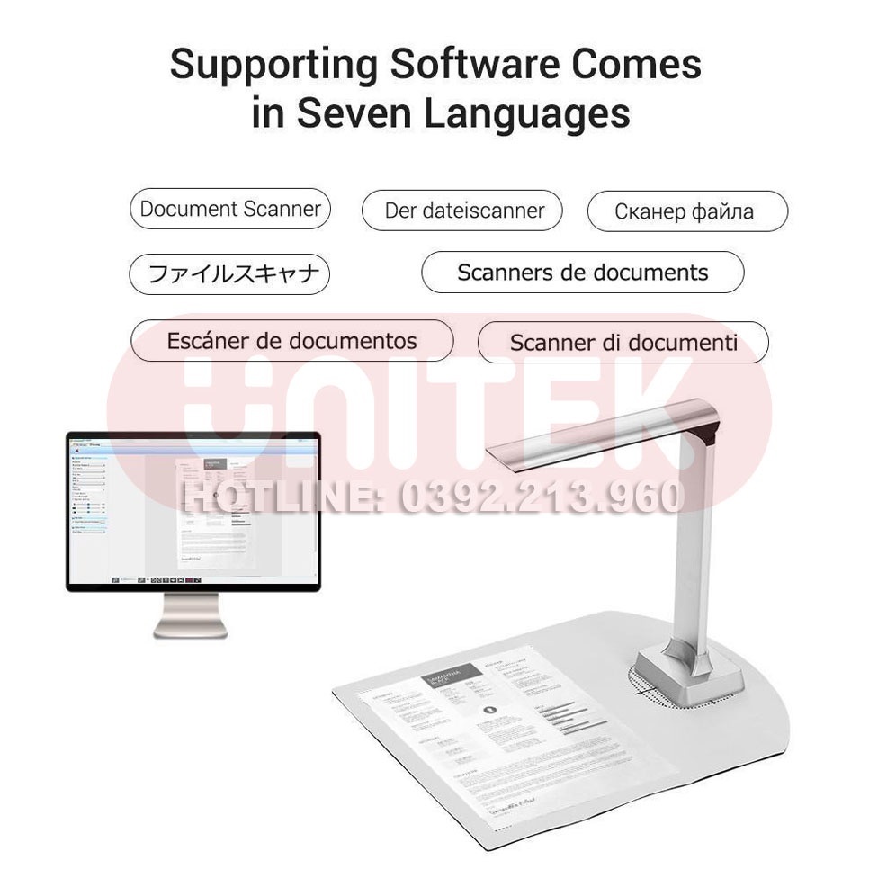 Máy Scan Màu Di Động Thông Minh K1300AF - Scan Tài Liệu A4/A5/A6/A7 cao cấp