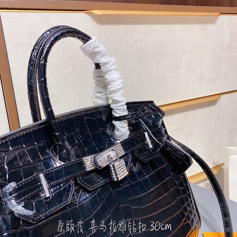 Túi xách nữ  HM Birkin size 30 da thật vân sấu cao cấp