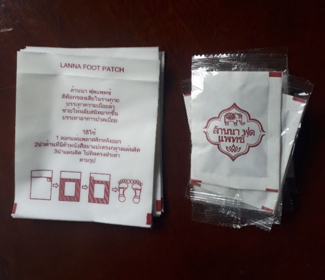 Miếng dán thải độc chân LANNA FOOT PATCH