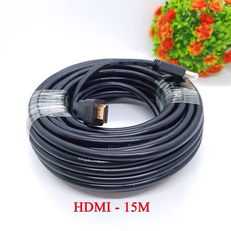 Dây cáp hdmi tròn loại tốt 10m 15m 20m chuẩn hình ảnh 2k Ultra HD loại tốt, dây hdmi kết nối 2 đầu hdmi, chống nhiễu.