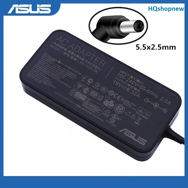 ⚡️ Sạc Laptop Asus 19V - 6.32A -120W Chân cắm thường 5.5 x 2.5 mm