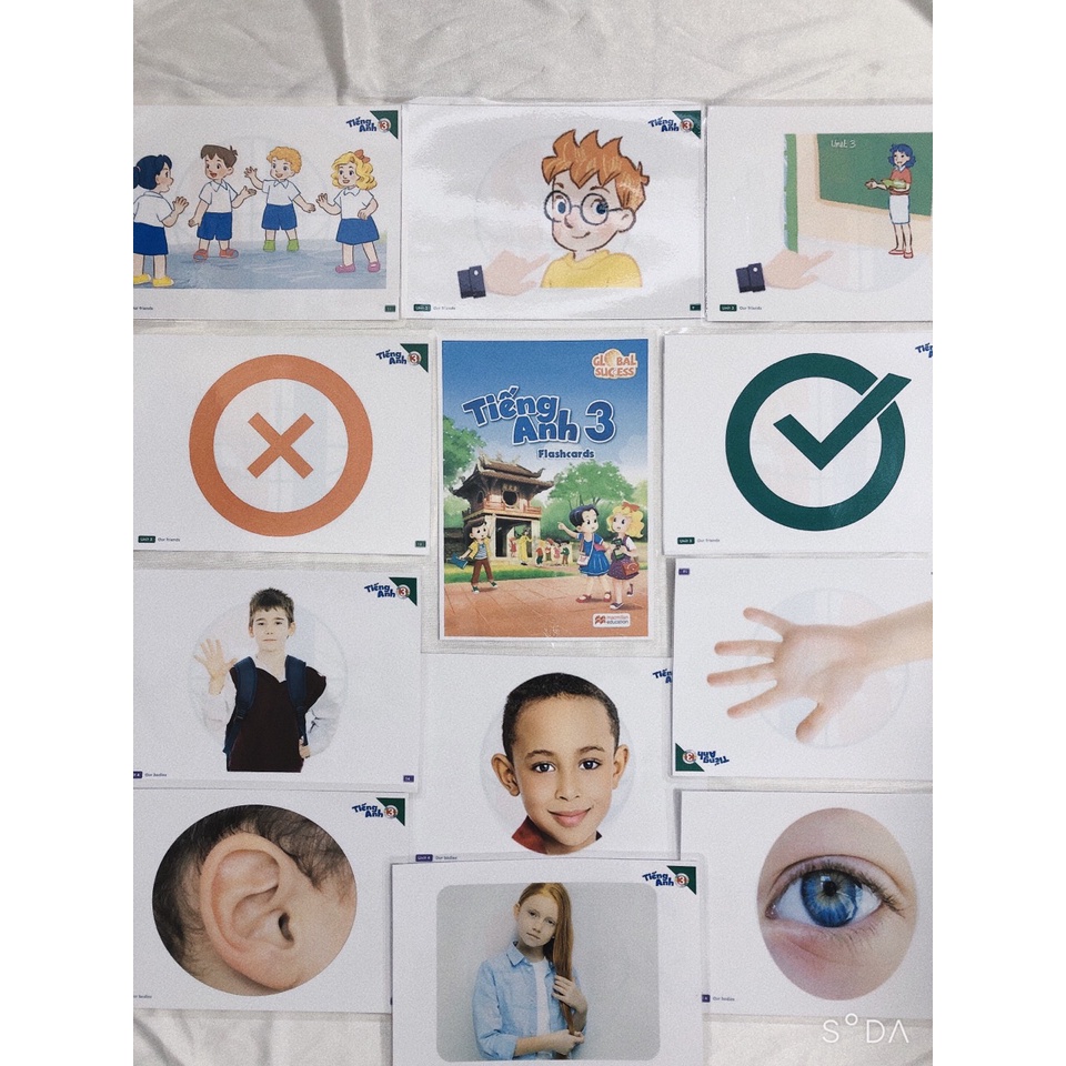 Bộ 192 Thẻ Flashcard tiếng anh lớp 3 Global Success