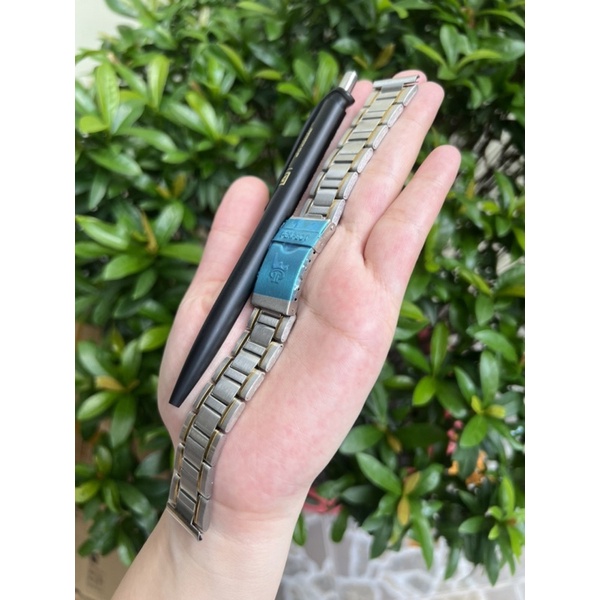 Dây Đeo Đồng Hồ Bằng Thép Không Gỉ Size 20 Chỉ Vàng - 002