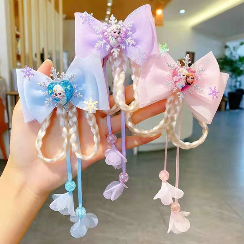 Set 2 Kẹp Tóc Hình Nơ Xinh Xắn Dành Cho Bé Gái