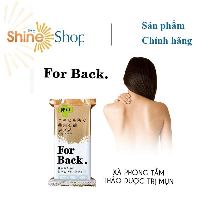 Xà Phòng Tắm Pelican Sạch Khuẩn Mụn Lưng For Back (135g)