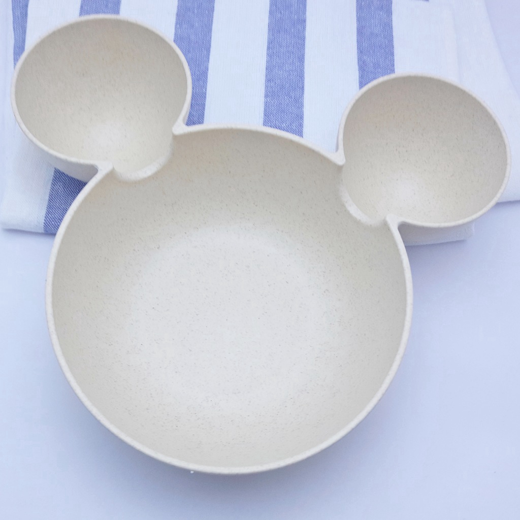 Bộ khay ăn hình chuột Mickey và muỗng đũa dễ thương dành cho trẻ em