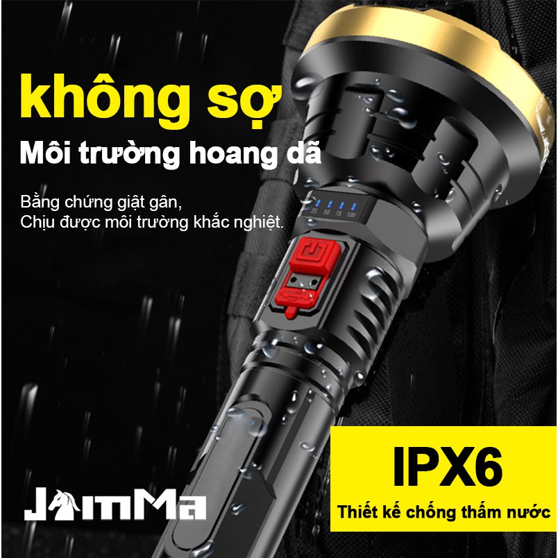 Đèn pin 3 chế độ chiếu sạc cổng USB | BigBuy360 - bigbuy360.vn