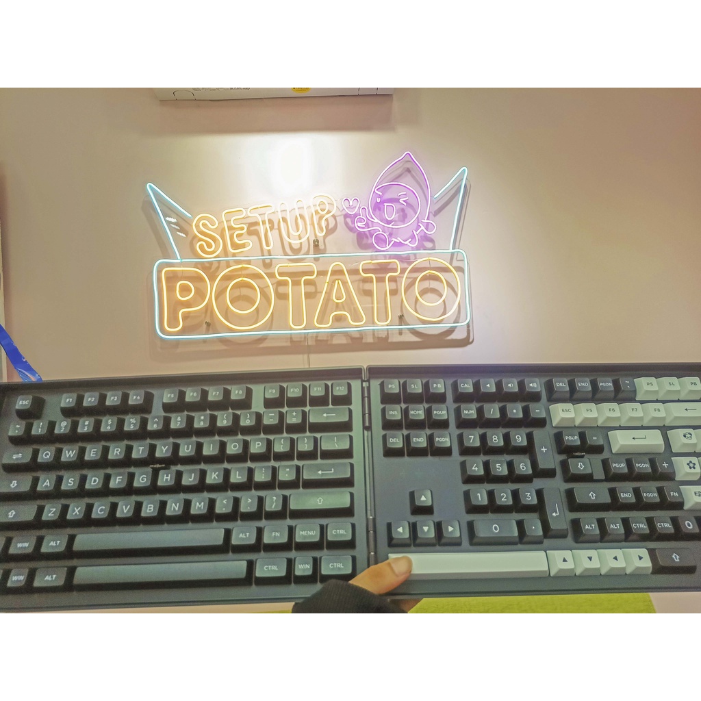 Nút Bàn Phím AKKO Keycap set – White on Black WoB