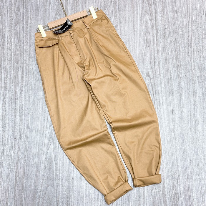 Quần baggy nữ kaki kéo khoá siêu xinh