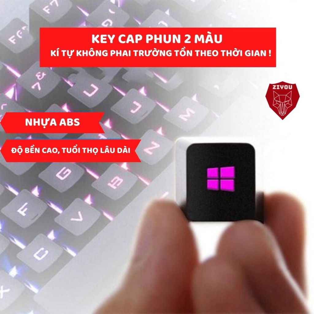 Bộ Bàn Phím Chuột Gaming ZIYOU 104 Phím Full Size LED, Giả Cơ Cao Cấp Gõ Cực Thích, 10 Chế Độ Led Nháy K618+V6