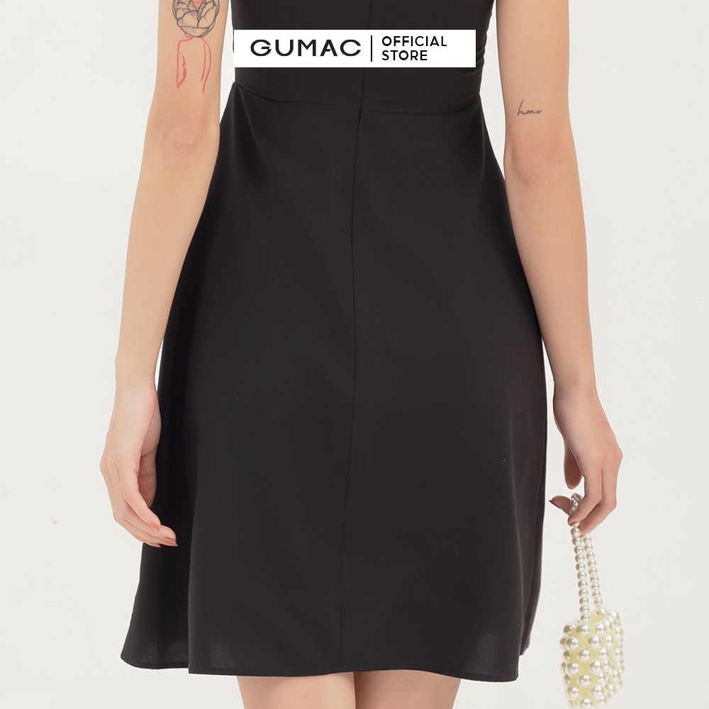 [Mã MABR07062 giảm 8% tối đa 50K đơn từ 249K] Đầm nữ hai dây GUMAC xếp ngực quyến rũ, dáng ôm body đủ màu đủ size DB311 | BigBuy360 - bigbuy360.vn