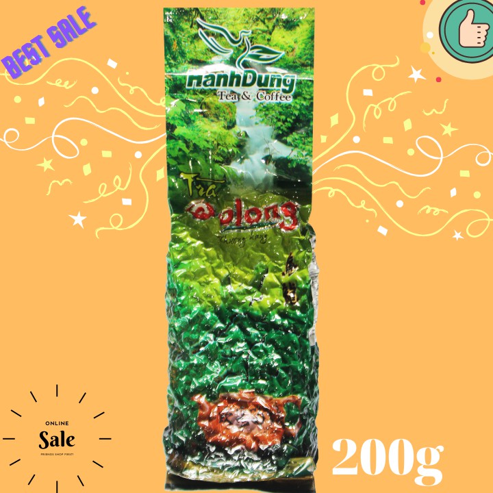 Trà Olong Ô long O long thượng hạng Hạnh Dung 200g hút chân không