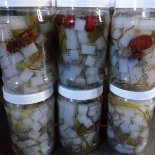 Combo Thạch Dừa Thô+táo đỏ+phổ tai+hạt é