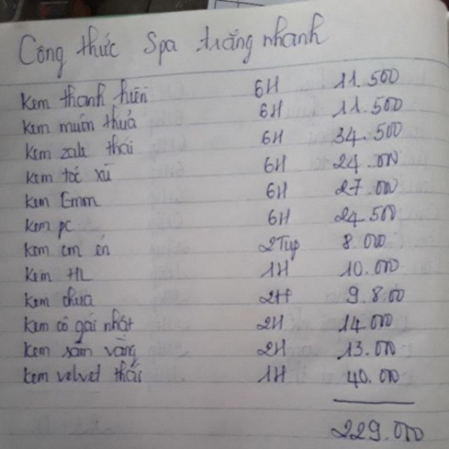 Combo kem trắng da body spa 229