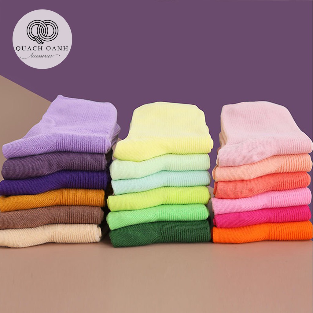 [Mã SKAMCLU8 giảm 10% cho đơn từ 100K] Tất vớ unisex cổ cao phong cách Hàn Quốc - TT07
