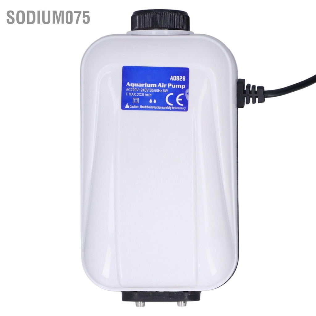 Sodium075 Máy bơm oxy bể cá 5W không khí mini sục siêu yên tĩnh CN 220V
