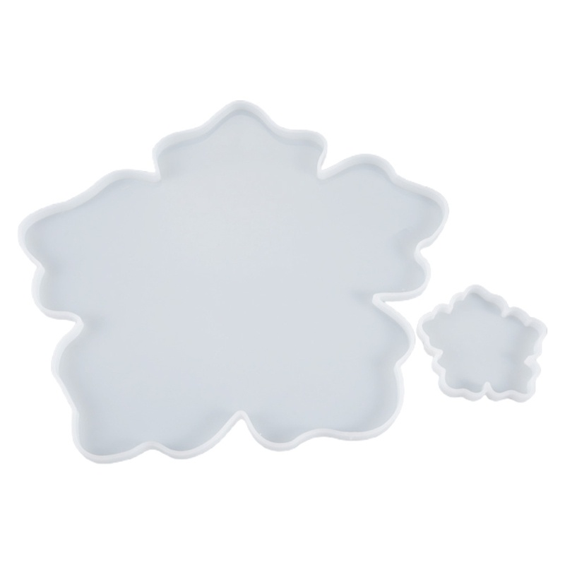Set 2 Khuôn Silicone Hình Bông Hoa Làm Đồ Trang Trí Thủ Công