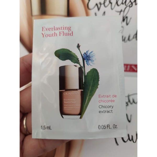 [Pháp]Sample kem Nền Sang Trọng Đẹp Hoàn Hảo Clarins Everlasting Youth Fluid