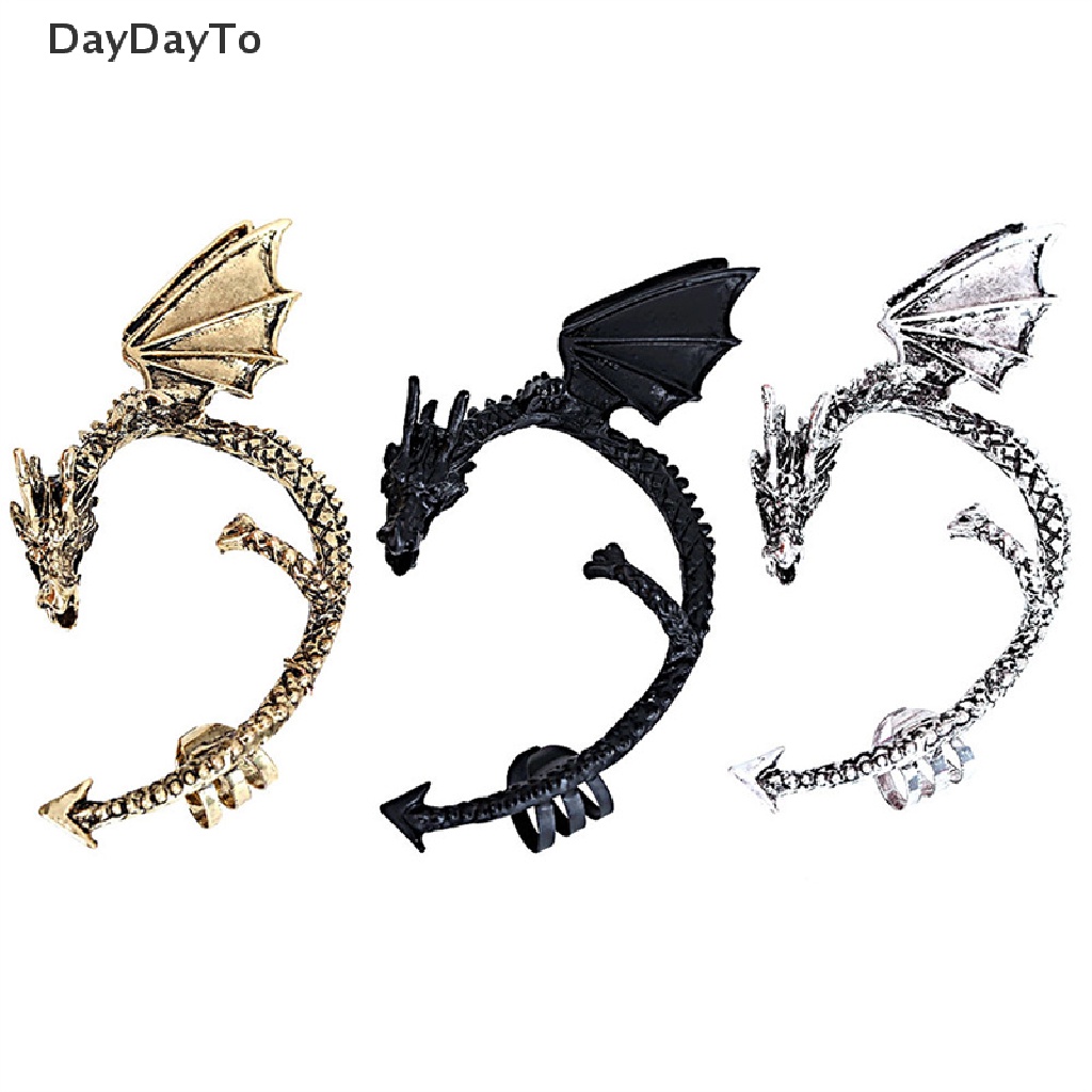 Khuyên Vành Tai Hình Rồng Phong Cách Gothic Punk Cổ Điển Cho Nam Và Nữ