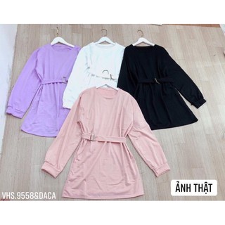Váy khuy đai bụng -HS/C