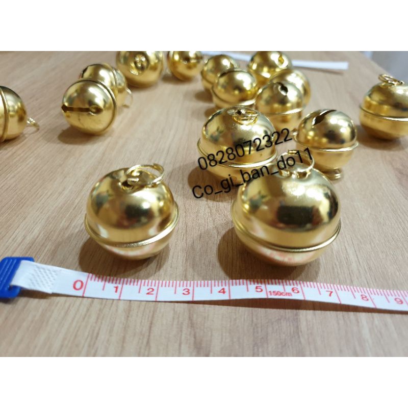 Chuông (Lục Lạc) Size Đại Trang Trí Mạ Vàng.