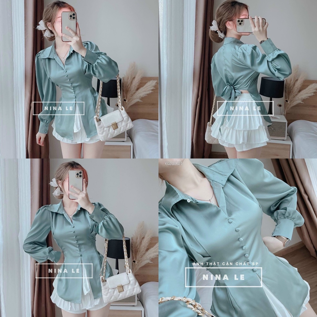 ÁO SƠ MI NÚT BỌC NƠ LƯNG