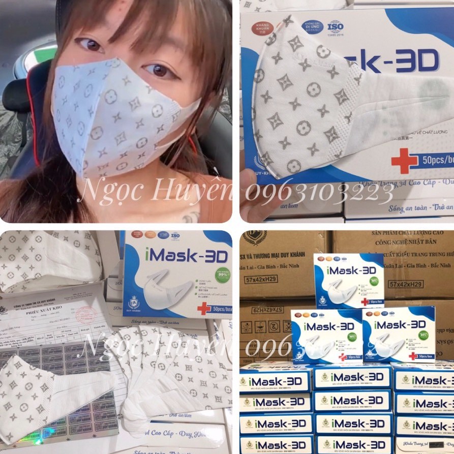 Khẩu Trang 3D iMASK DUY KHÁNH Kháng Khuẩn Chính Hãng Công Ty