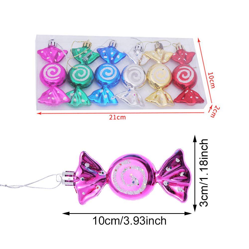 Set 6 Phụ Kiện Trang Trí Cây Thông Giáng Sinh Năm Mới