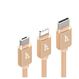 Cáp Sạc Hoco X2 3 Đầu Lightning , Micro Usb, Type C