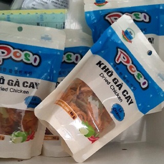 Combo 5  gói khô gà lá chanh posi 50gr