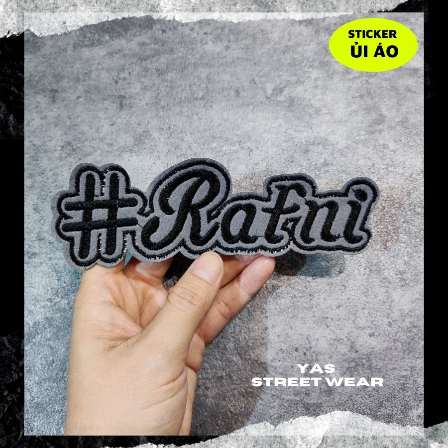 Sticker ủi áo cao cấp, miếng dán quần áo dùng làm Patch ủi, miếng vá quần áo, vá áo phao, trang trí BALO