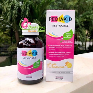 Siro PediaKid Nez-Gorge Hỗ Trợ Cải Thiện Tăng Đề Kháng Mũi Họng Cho Bé Từ 6 Tháng Tuổi 125ml -Pháp