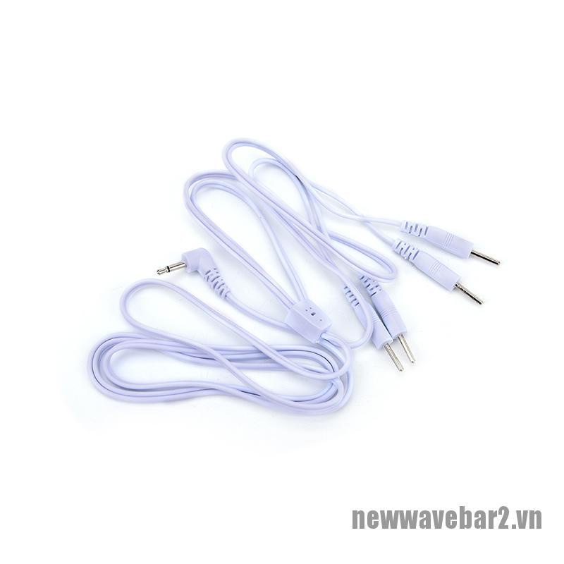 (Hàng Mới) Dây Cáp Điện Với 4 Miếng Dán Cho Máy Massage Jack 2.5mm