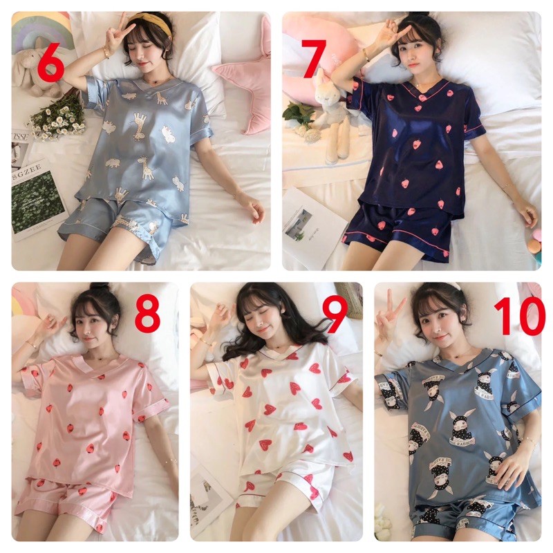 2️⃣ ☘️ [QUÀ TẶNG] [Hình thật] [Bigsize 3XL-5XL] [RẺ VÔ ĐỊCH] Đồ ngủ/mặc nhà/pyjama lụa đùi cổ tim. | BigBuy360 - bigbuy360.vn