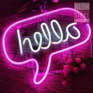 Đèn 𝐍𝐞𝐨𝐧 “ HELLO ” trang trí không gian,đèn ngủ (TẶNG NGAY mạch điều khiển tích hợp)
